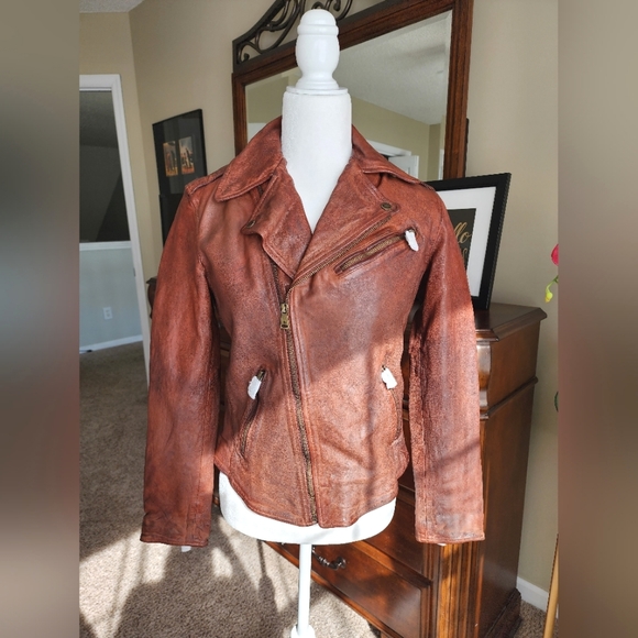 NWT Lauren by Ralph Lauren Sequoia Moto Zipper Jacket $495 MSRP - Picture 2 of 7